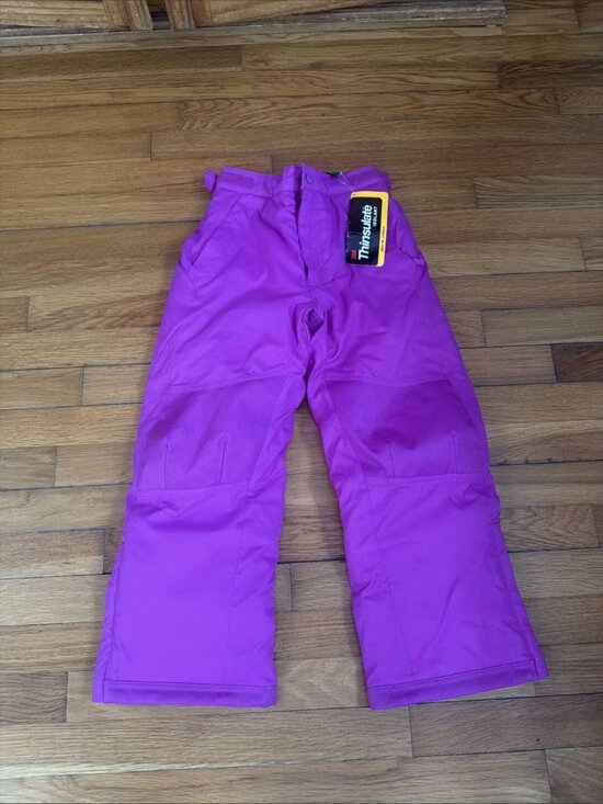 L.L. Bean Other - L.L. Bean Girls Snow Pants Purple Thinsulate Adjustable Waist Size 6X-7
